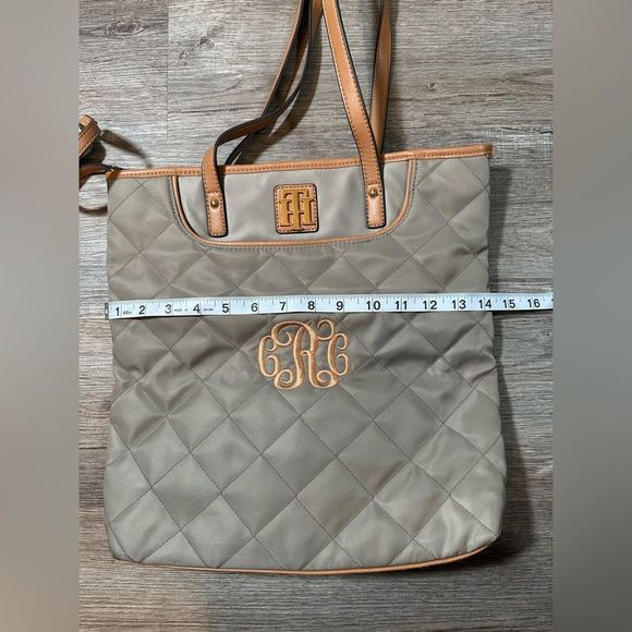 Tommy Hilfiger Quilted Nylon tote with initials CCR on them - Picture 7 of 7